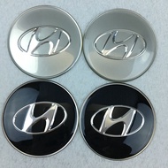 4pcs 65MM 56mm Hub Cap Stickers Suitable for Hyundai Tire Center Cap Modified Hub Cap Label Suitable for Hyundai Car Hub Stickers