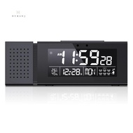 Night Light Digital Alarm Clock Color LED Changing FM Radio Black