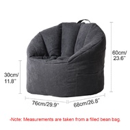 Adults Large Bean Bag Chairs Couch Sofa Cover Indoor Lazy Lounger