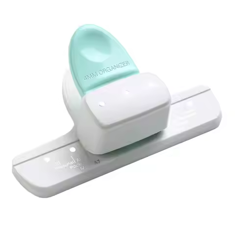 Loose Leaf Hole Punch Daily Planner Adjustable 3 Hole Paper Puncher for A5 A6 A7 Size 8 Sheet Capaci