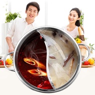 NỒI LẨU 2 NGĂN BẾP TỪ ĐA NĂNG sz 32cm Nồi lẩu inox 2 ngăn tiện dụng