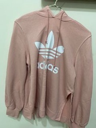 Adidas粉色帽T