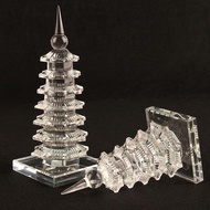 水晶文昌塔摆件5 7 9 11 13层九层文昌塔书桌办公室风水装饰dpo2645.my