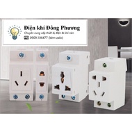 Electrical outlet with aptomat rail for electrical cabinets, AC30-124 aluminum DIN rail - 2 3 5 pin 