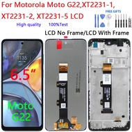 For Motorola Moto G22,XT2231-1, XT2231-2, XT2231-5 LCD LCD Display Touch Screen Digitizer Glass Asse