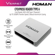 HOMAN CFEXPRESS READER TYPE A CARD READER WITH USB TYPE-C POWERED, UP TO 10GBPS TRANSFER SPEED& ROBU
