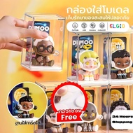 Model Display Cabinet L 78*78*125mm 4 Pieces Product Box With Card Storage Compartment For Storing T