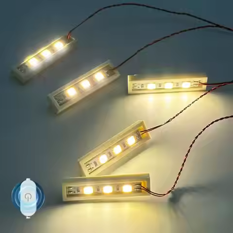 LYBMTWF 20pcs 1×4 LED DIY Lighting kit, LED Light Brick, Compatible with Lego Building Block 3710（To