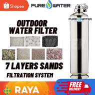 (Klang Valley only)Stainless Steel 7 Stage Sand Outdoor Water Filter With Bio Ceramic & Halal Active