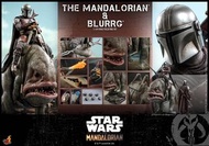 人 Hot Toys – [TMS046] -《曼達洛人》全新現貨 HOT TOYS TMS046 Mandalorian and Blurrg  曼達洛人＆布勒格獸