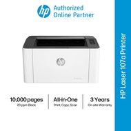 HP Laser Printer 107W [Wireless] / 107A [Wired] (4ZB77A/ 4ZB78A) LaserJet Printer