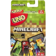 UNO Minecraft Card Game, Video Game Themed Deck, Gift, Family Night Game Nights, Standard box or Sto