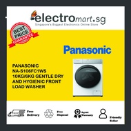 PANASONIC 10KG/6KG GENTLE DRY AND HYGIENIC FRONT LOAD WASHER DRYER COMBO NA-S106FC1WS