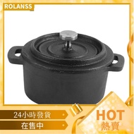 Rolans Cast Iron Dutch Oven Non Stick Camping Cooking Pots W/Lid Baking HOT