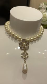 香奈兒Chanel山茶花珍珠項鍊 全新未使用 全套原裝配件 順豐包郵