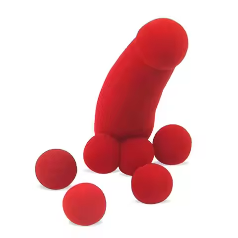 Red Sponge Balls Magic Trick Sponge Funny Gadgets Gimmick Small Sponge Brother Performing Magic Prop