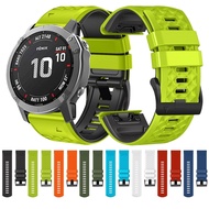 26mm 22mm High Quality Silicone Strap Sports Wristband Quick Fit Band For Garmin Fenix 7X 7 6X 6 Pro 5X 5 Plus 3 3HR 2 D