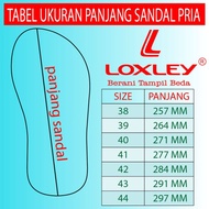 "| loxley sandal jepit pria agaton black / red size 38-43