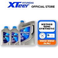 HYUNDAI XTEER HD7000 10W40/15W40 (1L/6L) Semi Synthetic Engine Oil API CI-4/SL for Heavy Duty Diesel