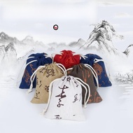 Cotton Linen Drawstring Small Cloth Bag Drawstring Storage Bag Jewelry Bag Cotton Bag