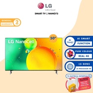 LG 50 inch NANO75 4K Smart NanoCell TV with AI ThinQ Television 50NANO75SQA