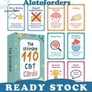 Behavioral Therapy Cards Mental Health Cards Set 110pcs Cbt Deck Cards Set for Anxiety Relief Dialec