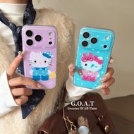 G.O.A.T Pajama Kitty casing Compatible for iPhone 17 pro max iPhone 17 16 15 14 13 pro max Anti -fal