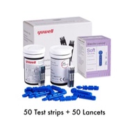 YUWELL Blood Glucose Meter + Test Strips 50'S + Lancets 50'S