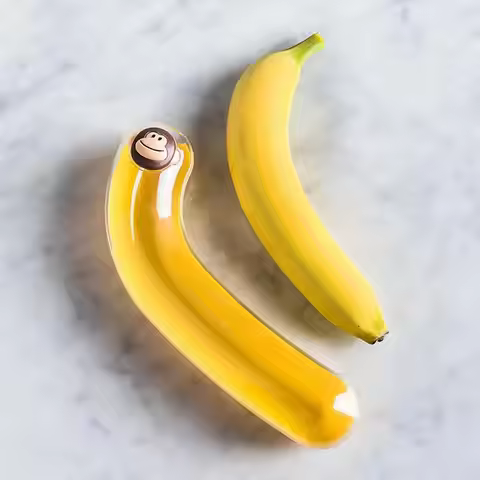 Food Grade Plastic Banana Storage Case Reusable Banana Shaped Banana Storage Box Anti-Squeezing Wear