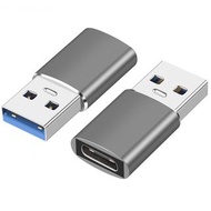 Usb M To Type-C F /USB轉Type-C轉接頭/USB公轉C母轉換器充電轉接頭
