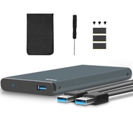 [READY STOCK] PetrolShop10op09 2.5-inch laptop hard drive box USB 3.0 SATA serial port external mobile metal hard drive box