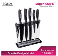 Bolde Knives Set Granito Pisau Set Bolde Granito