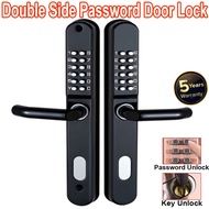 Grill Door Lock Double Side Password Door Lock Set Code Door Lock Tombol Pintu Rumah Kunci Pintu Saf
