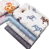50x160cm Printed cartoon twill cotton fabric for DIY dolls patchwork or baby clothes table cloth fab