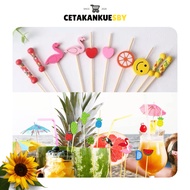 (CKS) ATOZ Bamboo Fruit Skewers Cocktail Skewers, Kaido Skewers, lunch skewers, cake skewers, desser