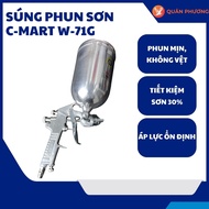 C-Mart W-71G paint spray gun – 1.5mm nozzle, pressure 3–4 bar, cup capacity 400ml