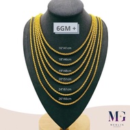 Merlin Goldsmith 22K 916 Gold Hollow Rope Chain HRC-6gm+