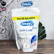 Oral-B _ Glide Gum Care Floss Picks 60 Count ไหมขัดฟัน ออรัลบี ไกลด์ กัม แคร์
