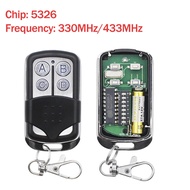 {Local Delivery} Sm5326 Automatic Door Remote Control 8 Digits Adjustable 330MHz 433MHz 4 Keys ABCD 