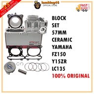 YAMAHA FZ150 BLOCK SET 57MM 100% ORIGINAL GENUINE PART CERAMIC "BUKAN SLIP BESI " BLOK FZ 150 Y15ZR 