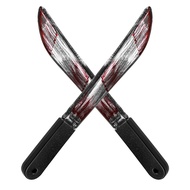Sumind 2 Pieces Halloween Knife Prop Machete Costume Prop Fake Realistic Knife Toy for Halloween Par