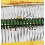 (Combo of 10) Resistor 2W 2M 2 Megaohm error 5% High quality paper blister pack (Combo)