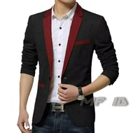 MF - Jas Blazer Pria Slim Fit Matrix Kombinasi Terbaru / Jas Blazer Pria Casual Semi Formal Slim Fit
