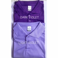 POLO SHIRT (DARK VIOLET AND LIGHT VIOLET )PLAIN UNISEX