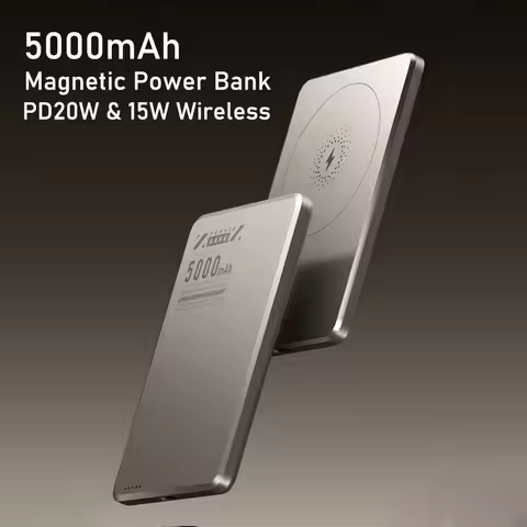5000mAh Wireless Power Bank PD20W USB Type-C Fast Charging Compatible with For Magsafe for iPhone 16