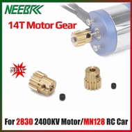 NEEBRC Motor Pinion Gear 14T Steel Metal Pinion Motor Gear With Screw For MN128 2830 RC Model Car Mo