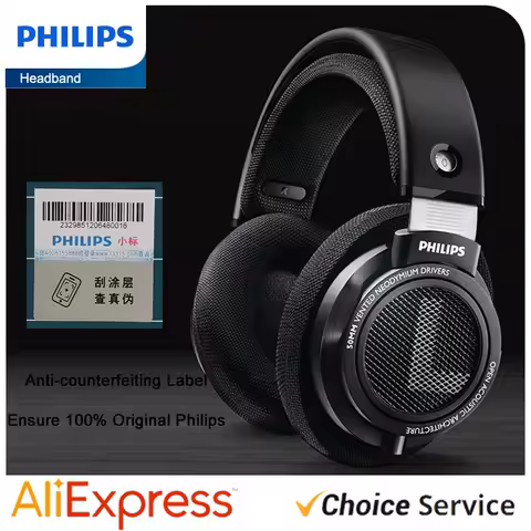 Philips Original SHP9500 Wired Headphones HiFi Stereo HD Mic Call Earphones Sports Running Headset i