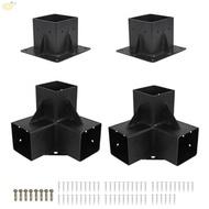 High Strength 4PCS Steel Pergola Brackets for Enhanced Outdoor Aesthetics