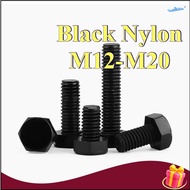 Black Nylon Allen Screw Plastic Screw Insulated Hex Head Screw Plastic Bolt Screw M12/M14/M16/M18/M2