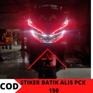 PCX 150 headlight sticker, batik variation, PCX 150 motorcycle eyebrow sticker, PCX 150/ headlight s